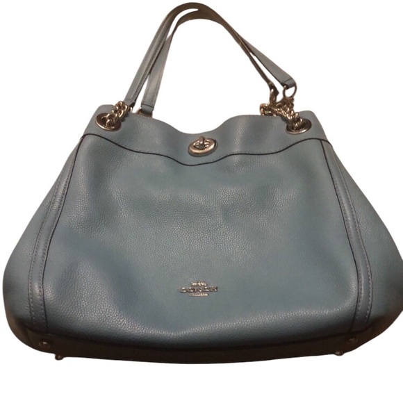 Coach Handbags - Coach Lori Light Blue Shoulder Bag